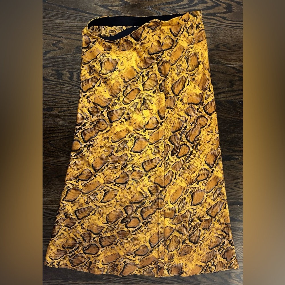 BB Dakota Snakeskin Midi Skirt